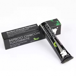 Bulk Wholesale Peppermint Flavor Bamboo Activated Charcoal Toothpaste For Teeth Whitening