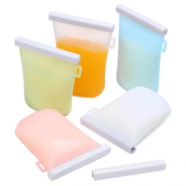 Customised Baby Reusable Silicone Breastmilk Cooler Pouch Bag Bpa Free Breast Milk Storage Bag