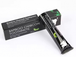 Bulk Wholesale Peppermint Flavor Bamboo Activated Charcoal Toothpaste For Teeth Whitening